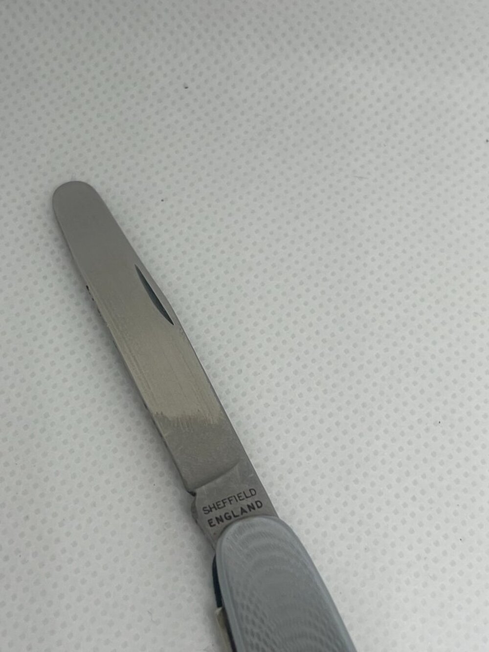 Vintage Sheffield England Sailor Rigging Knife w/ Leather Case - Picture 4 of 9
